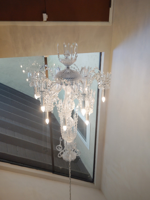 Schonbek Clear Crystal Chandelier Ceiling Light Fixture Hardwired MPN 6151-40A