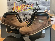 timberland euro sprint mid hiker walking boots size 8 mens brown 🥾
