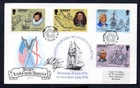 Jersey - 1976 Links to America Signed First Day Cover - Carried by Ship
