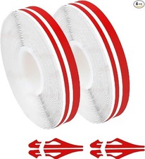 Red Vinyl Pinstriping Tape 32ft 9.8m 2-pack Decals For Car Motor Color Red