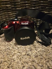 Kodak Pixpro AZ401 Digital Camera (Metallic Red Color) With Low Pro Camera Bag