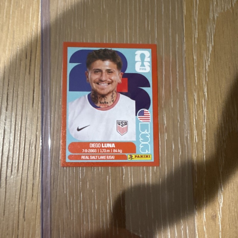 Panini FIFA World Cup 2026 Diego Luna USA 14 Player Portrait Sticker