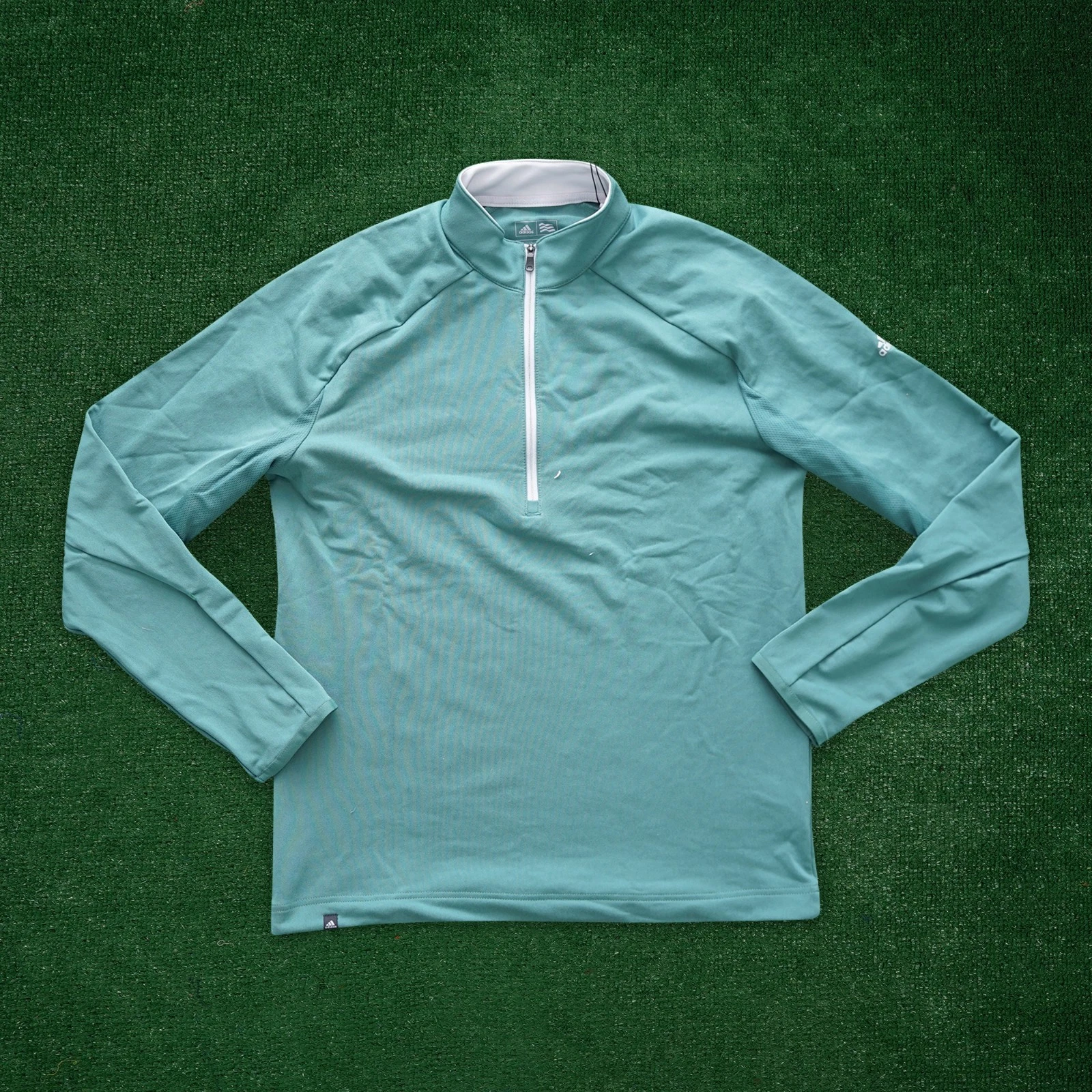 Adidas Men's Mint 1/4 Zip Competition Climalite Light Weight Performance Jacket