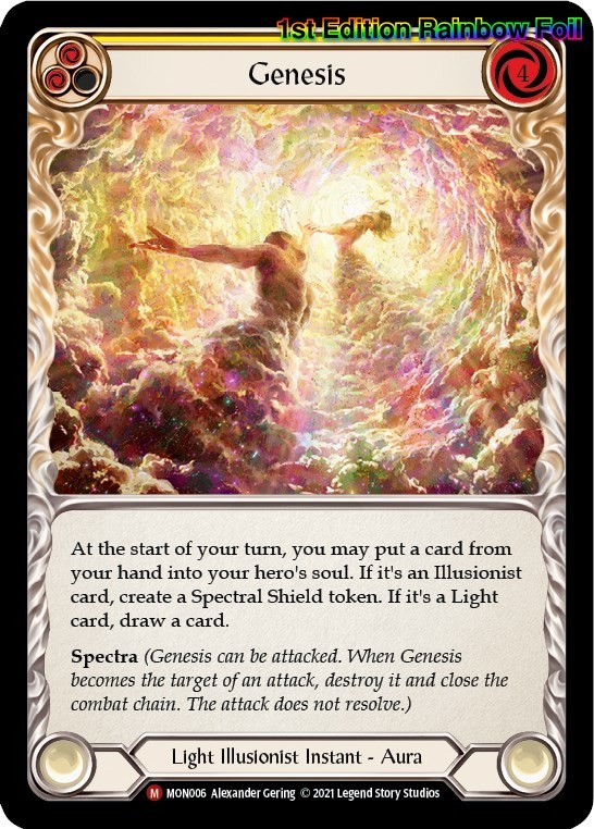 Genesis - EN - MON006 - Monarch - NM - 1st Edition Rainbow Foil