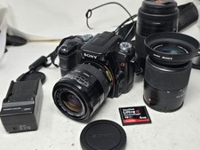 Sony Alpha A100 10.2MP DSLR Camera 18-70mm Sigma 28-70mm 75-300mm Lenses