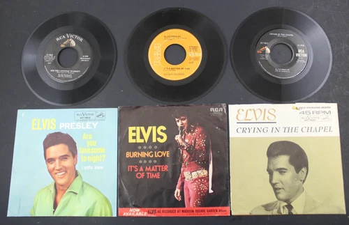 Elvis Presley 45 rpm lot- Burning Love, I Gotta Know, Crying in the Chapel  (41)