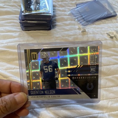 Panini 2018 Unparalleled Quenton Nelson Colts Rookie Superplaid /150 #300