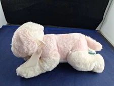 Vtg Russ Baby SAMMY Pink White Puppy Dog Stuffed Animal Stuffie *14FB