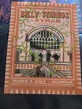 Billy Strings Ryman FOIL 2025 SE 03/01/2025 EPIC RARE SOLD OUT Grand Ole Opry