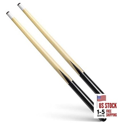 Wooden Billiard House Cue Sticks Shorty Cues Pool Cues for Kids 36 Set of 2