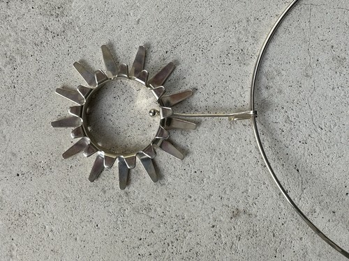 Tone Vigeland Norway Neck Ring The Sun Pendant Sterling Silver Norwegian 236 - Picture 6 of 9