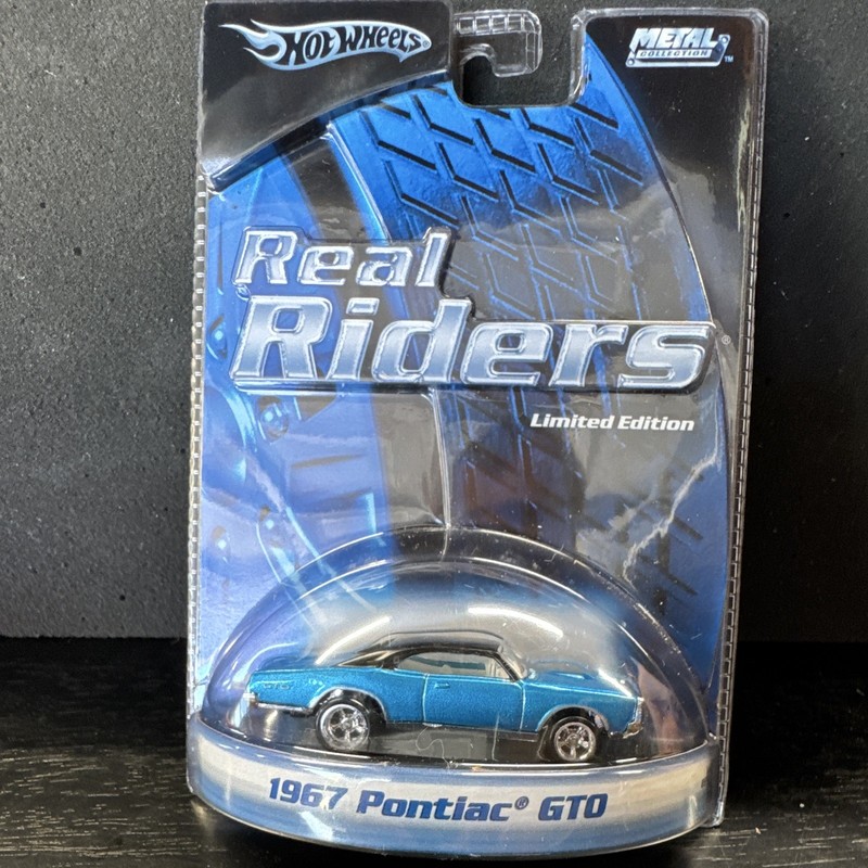 Hot Wheels Real Riders Limited Edition 1967 Pontiac GTO 1:64 Diecast Blue