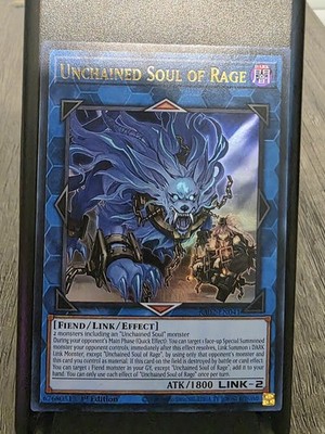 Unchained Soul of Rage RA02-EN041 25th Anniversary 1st Edition