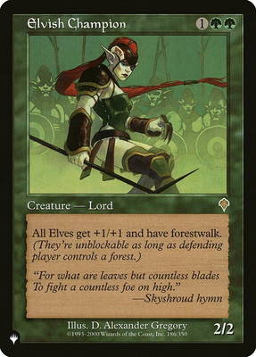 MTG Elvish Champion - The List, NM-Mint, English The List Reprints