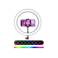 13" RGB LED Ring Light Desktop Selfie Lamp for Vlog YouTube Photography