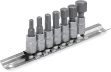 DAKCOS Hex Bit Socket Set 1/4" Drive 7 Pieces Allen Key Socket Set Metric 4mm...