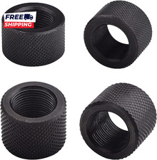 4 Pack 1/2 X 28 2PC & 5/8 X 24 2PC Steel Thread Protector