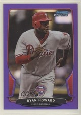 2013 Bowman Chrome Purple Refractor 82/199 Ryan Howard #169 h2j