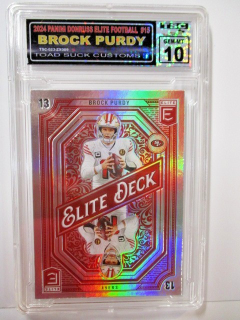 2024 Panini Donruss Elite Football Elite Deck #15 Brock Purdy TSC 10
