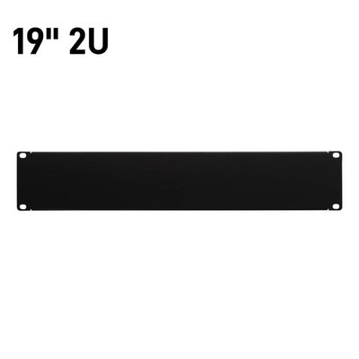 19'' 2U Blank Space Plate Network Server Rack Mount Panel Thick Filler Spacer
