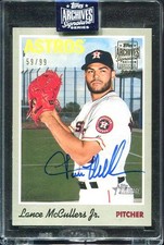 2019 Lance McCullers Jr. Auto - Topps Heritage Archives /99 #113  Astros 