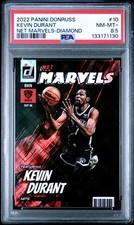 2022 PANINI DONRUSS NET MARVELS 10 KEVIN DURANT DIAMOND PSA 8.5