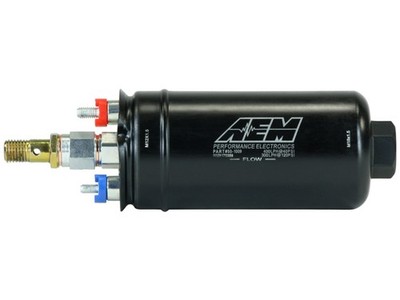 AEM Electronics 50-1009 High Flow In-Line Fuel Pump 400 LPH for Gas/E85