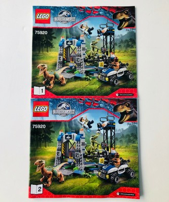 lego jurassic world raptor escape instructions