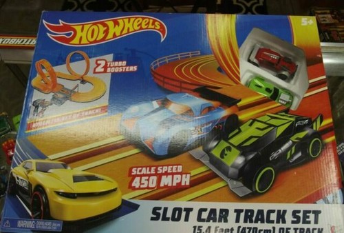 hot wheels slot car track set 15.4 feet