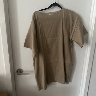 sus-sous Sleeping Shirt Linen Dress Mocha One Size New | eBay