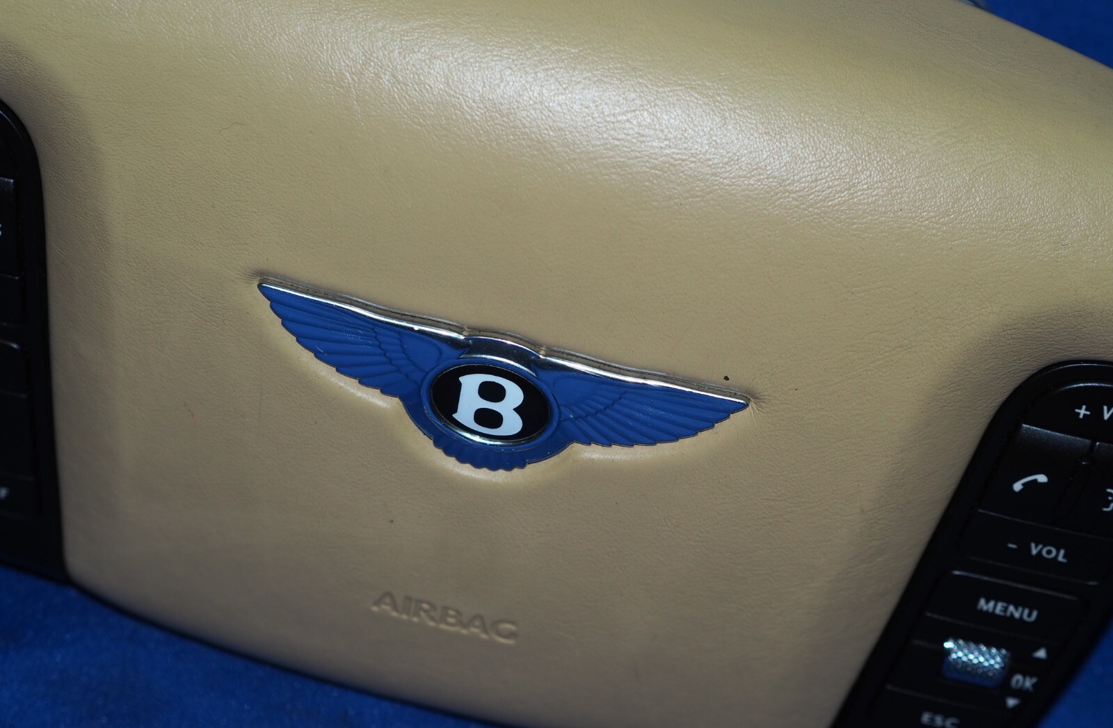 2003-2012 Bentley Flying Spur GT GTC Driver Left Steering Wheel Air Bag Saffron