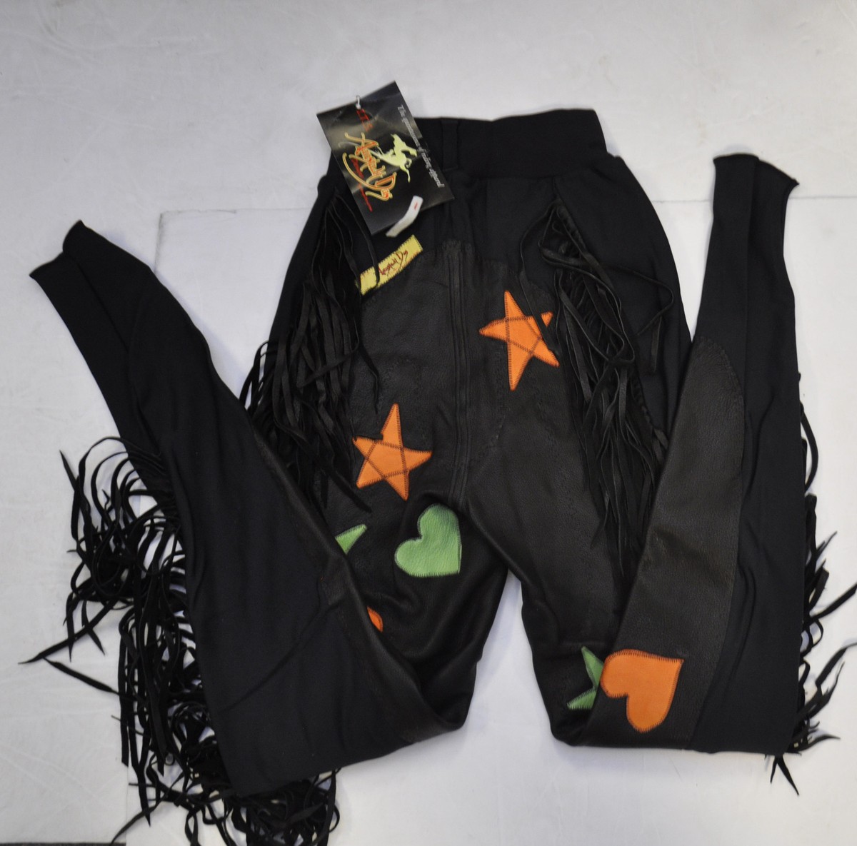 Aanstadt Das Deerskin Full Seat Horse Riding Breeches w/ Fringe