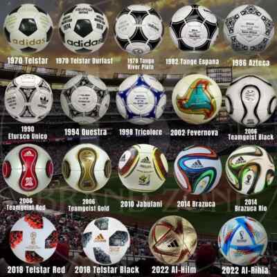 Adidas FIFA World Cup 1970-2022 Historical 19 Balls Soccer Ball
