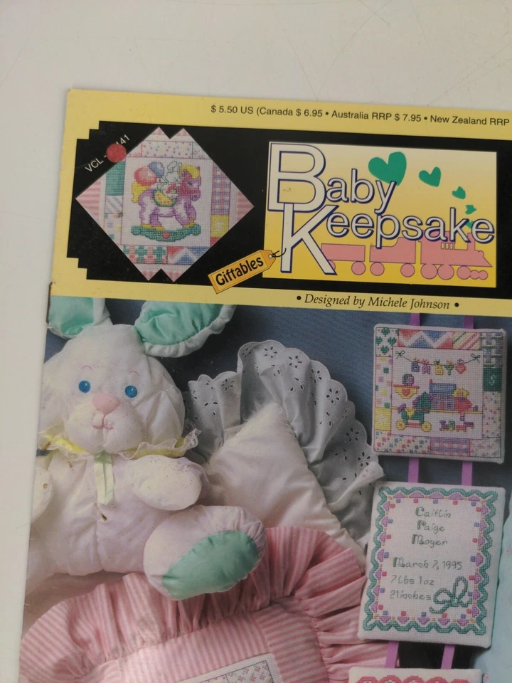 Vintage Great Big Graphs Baby Keepsake Counted Cross Stitch Pattern Booklet - Image 4 of 4