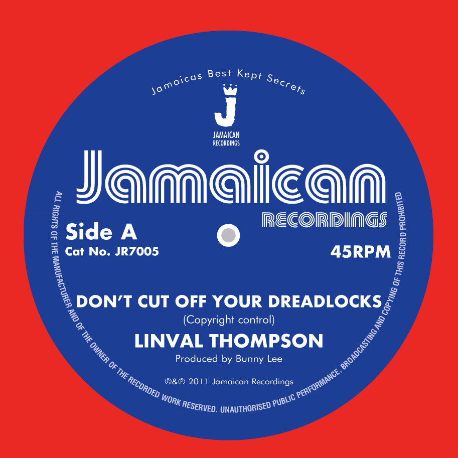 Linval Thompson Don't Cut Off Your Dreadlocks (Vinyl LP) 7" Single