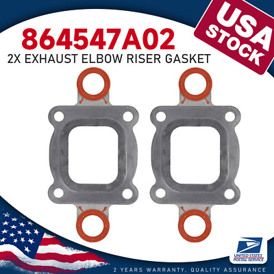 Premium Exhaust Elbow Riser Dry Joint Gasket Full Flow For MerCruiser manifold