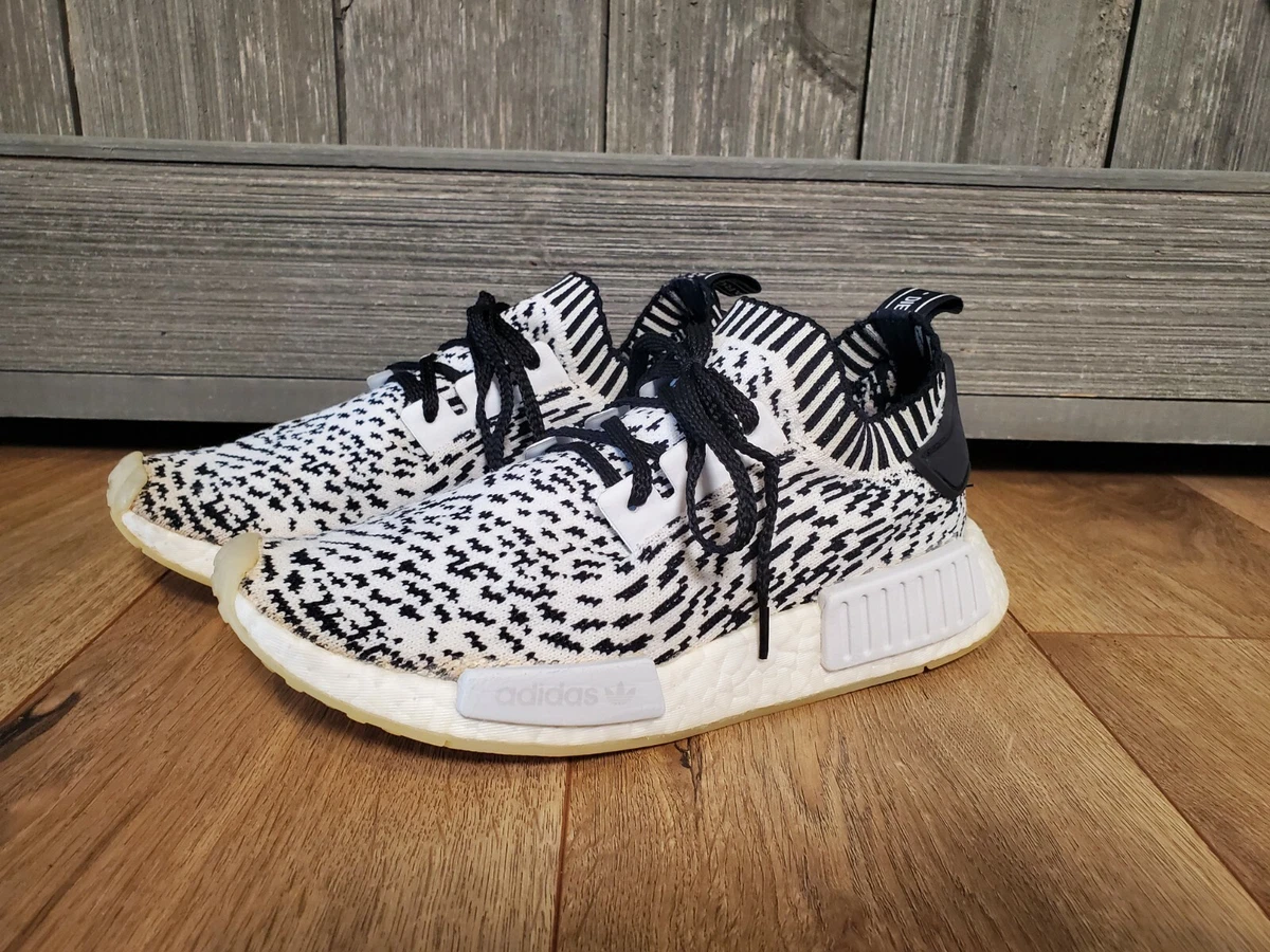 Hals tiltrækkende binde Adidas NMD R1 PK Prime knit Boost Sashiko Zebra Black White Mens Size 5.5  Wmns 7 | eBay