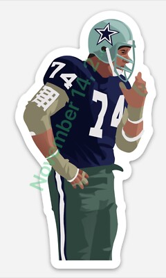 Bob Lilly MAGNET NFL Dallas Cowboys VECTOR Vinyl car decal toolbox