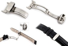 Schließe Faltschließe Kipp Faltschließe Edelstahl gebürstet 16 18 20 22 24mm NEU