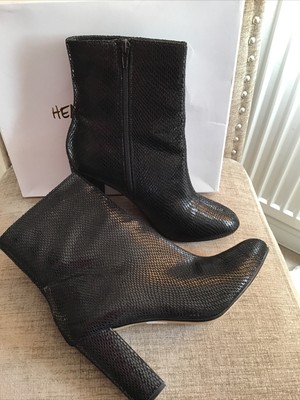 snake calf boots