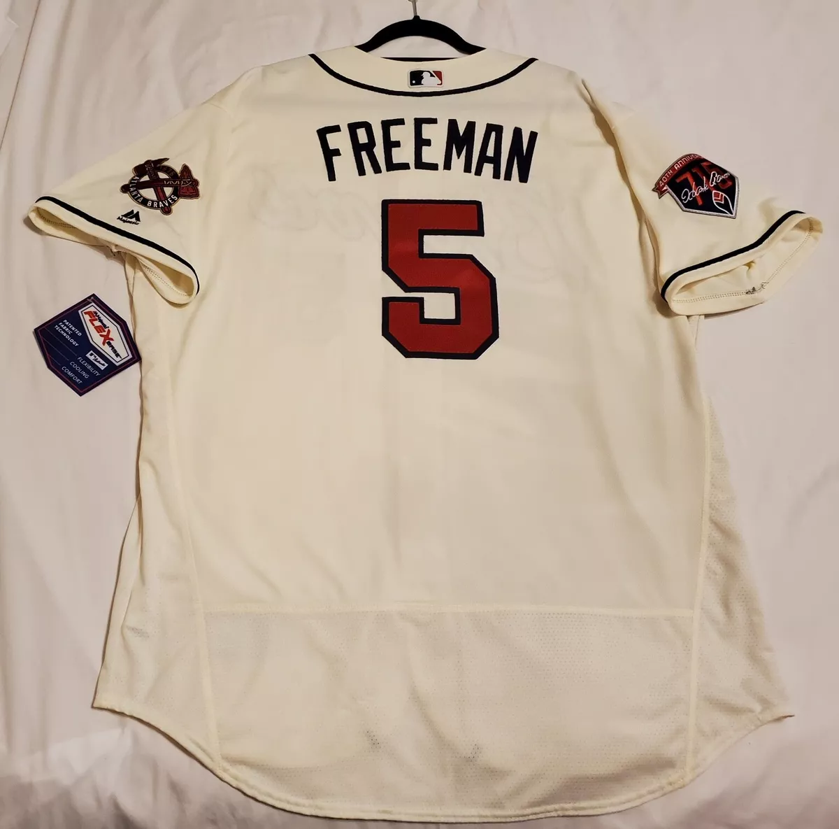 Youth Majestic Freddie Freeman White Atlanta Braves Official Cool