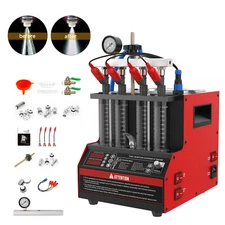 Fuel Injector Cleaner & Tester Machine 4-Cylinder 110V with 9 Testing Functions