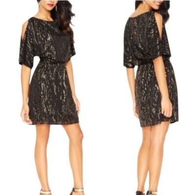 jessica simpson black and gold dress Jessica Simpson Jiena Rhinestone-Fringe Dress Sandals main image 0