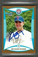 2008 Bowman #BDPP22 Richard Bleier Texas Rangers Baseball signed autograph (B70)