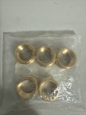 BRASS FACE BUSHING REDUCING NPT THREADS PIPE FITTING 3/4 MALE X 1/2 FEMALE QTY 5