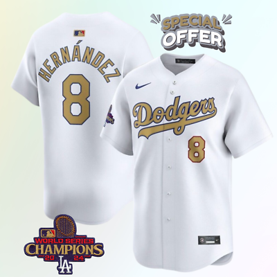 Dodgers #8 Kike Hernandez 2025 Gold Collection World Series