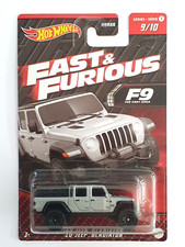 MINIATURE HOT WHEELS FAST & FURIOUS  1/64 JEEP GLADIATOR 2020