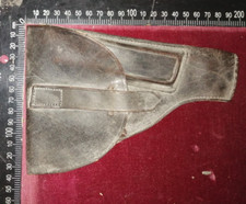 FONDINA IN CUOIO NERO POLIZIA CARABINIERI ANNI 50-60 RARITÀ