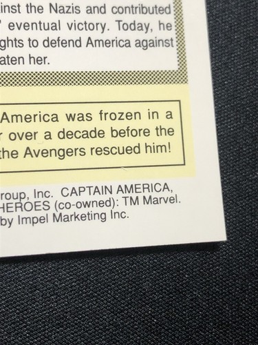 Captain America #1 1990 Impel Marvel Universe Series 1 Card πΊπΈ EX PLS READ - Picture 11 of 12