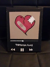 8×10 Heartbreak Hotal Original Canvas Painting
